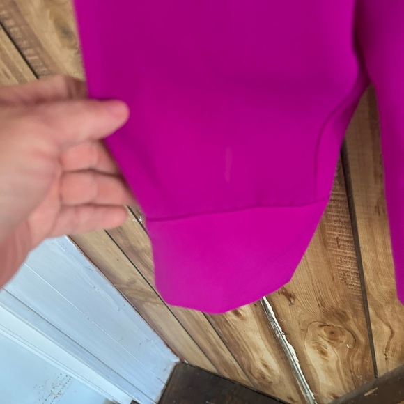 Cynthia Steffe Magenta Blouse Large Fuchsia Career Top Bright Pink Vibrant - Picture 4 of 4
